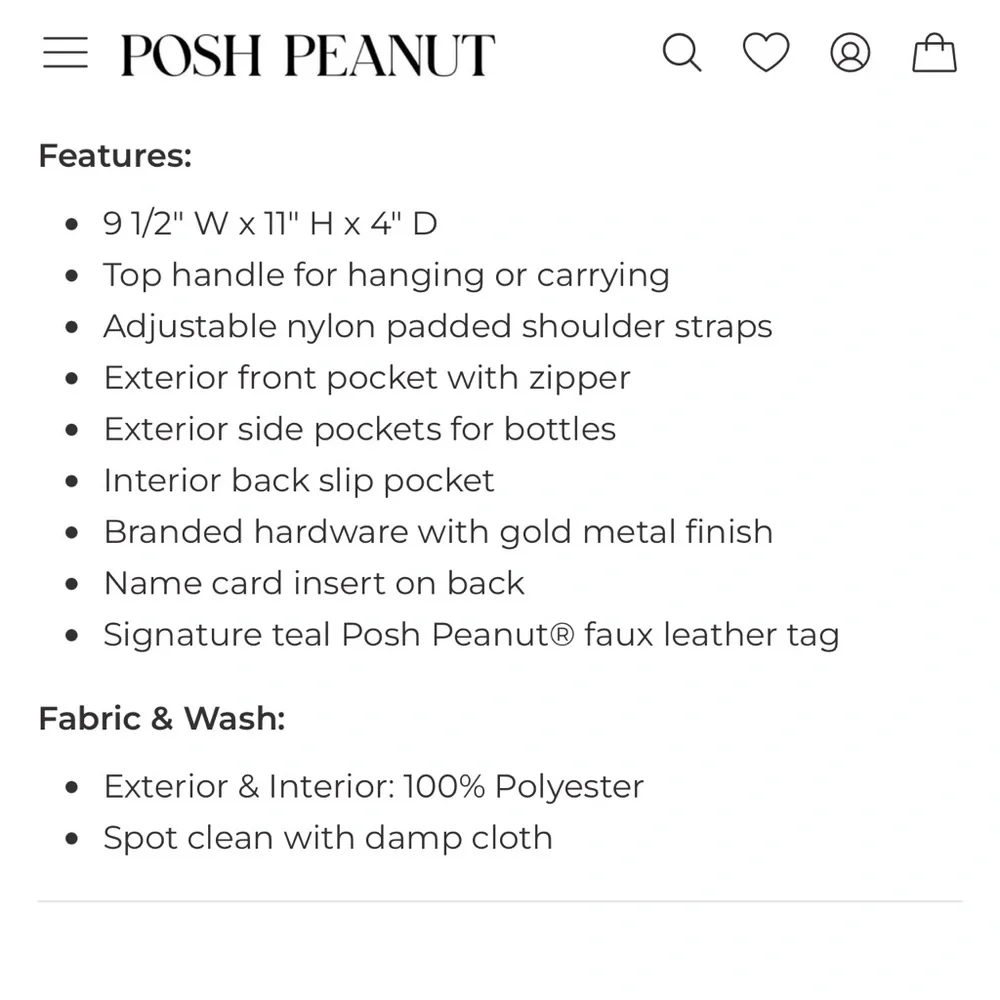 POSH PEANUT Mini Backpack - Cosmic Galaxy